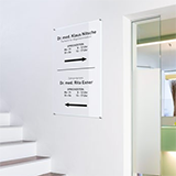 Print acrylic glass panel in portrait format