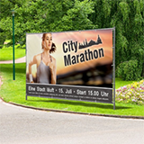 Design construction site advertising yourself