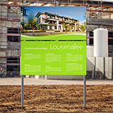 Print landscape-format construction signs