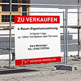 Print a square construction sign
