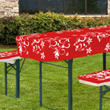 Individually print beer table covers and beer bench covers