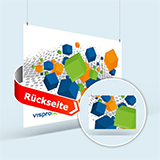 Print advertising sign on foam PVC board on both sides (portrait format)
