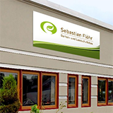 Print a landscape-format company sign