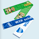 Print double-layer fan scarf