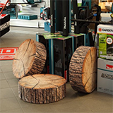 Print and order round seat cushions