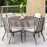 Design & print round tablecloths online