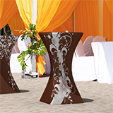 Print table covers - stretch covers for cocktail tables