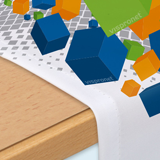 Design & print tablecloths in free shapes