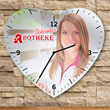 Heart-shaped wall clocks from Vispronet®