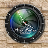 Design round photo wall clock yourself