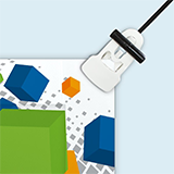 Order advertising banners with clamp eyelets Midi in portrait format