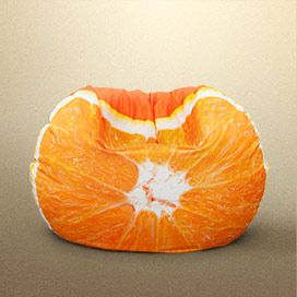 Seating elements (polystyrene filling) - design round bean bag yourself