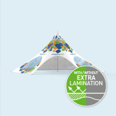 Star Canopy with walls & print Star Canopy with walls & print