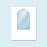 Wall Hexagon with window & without print Wall Hexagon with window & without print