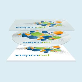 Protective plates with print