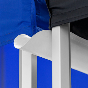 Gutters for pop-up tents