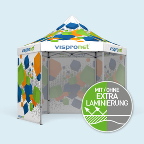 Size 4 m, with/without walls, with print