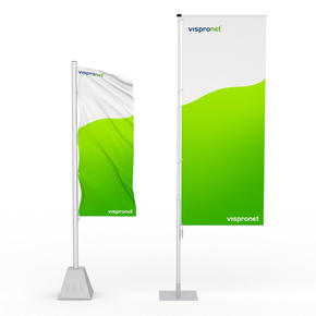 Hoisting flag for mobile masts