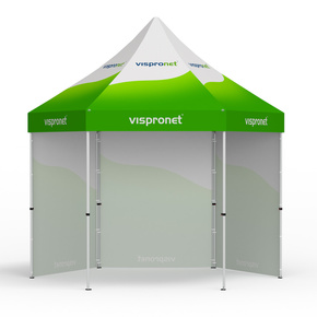 Pop up tent & folding gazebo hexagon 4 m