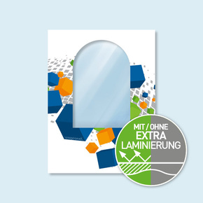 Wall Hexagon, single, with print