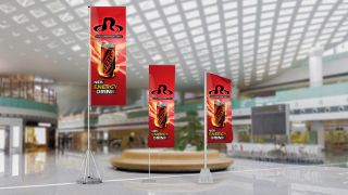 Mobile flagpoles for flexible use indoor and outdoor