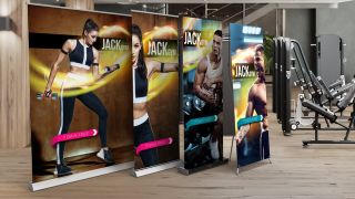 Print inexpensively Roll Up & Display systems