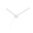 hour, minute and alarm hands, white