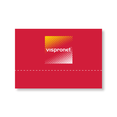 Solid tent wall with logo printing