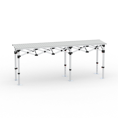 Folding Table Aluminum, 250 x 55 cm