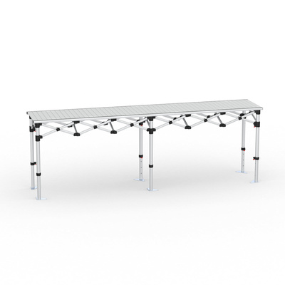 Folding Table Aluminum, 290 x 55 cm