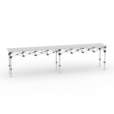Folding Table Aluminum, 380 x 55 cm