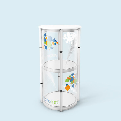 Exhibition Counter Spiral Display Counter