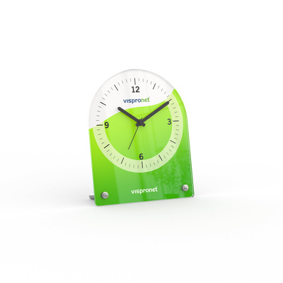 Photo alarm clock, semicircular