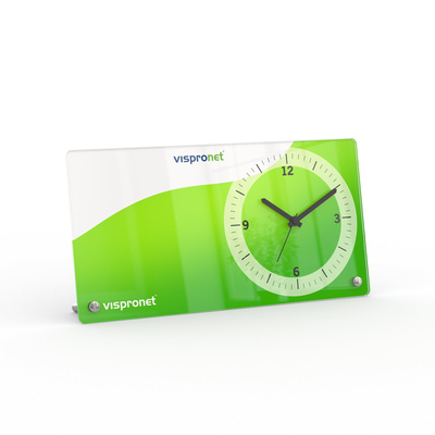 Photo alarm clock, rectangular - dial on the right