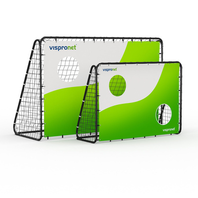 Soccer goal with target wall