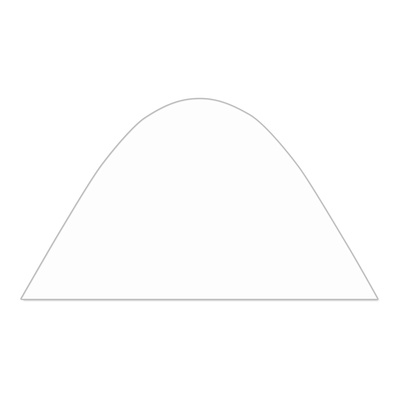 Solid wall star tent, white