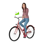 Bicycle flag, rectangular
