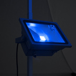 LED Floodlight RGB: Color example blue (16 colors selectable)