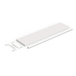 Scope of delivery: brochure holder with clothes rail 100 cm / slot profile
