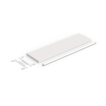 Scope of delivery: brochure holder with clothes rail 85 cm / slot profile
