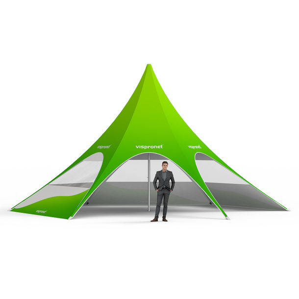 Star tent with 4 walls: 4 walls with panorama windows