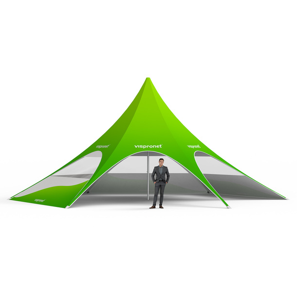 Sternzelt Star tent with 4 walls: 4 walls with panorama windowsmit 4 Wänden: 4 Wände mit Panoramafenstern 