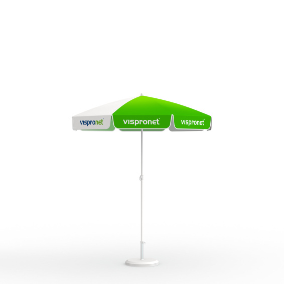 Small umbrella ø 180 cm including plastic stand 24 l for tube ø 25 mm