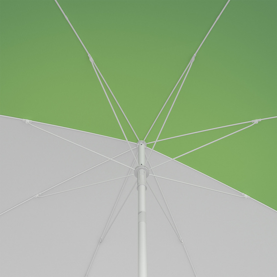 Parasol / Small umbrella ø 180 cm, view from below