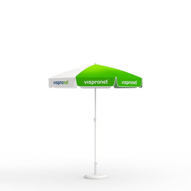Small umbrella ø 180 cm with concrete base ø 45 cm/20 kg for tube ø 25 mm