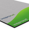 Advertising signs made of aluminum composite panels, silver, corner detail