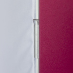 Connection of two exhibition walls using a connector clip