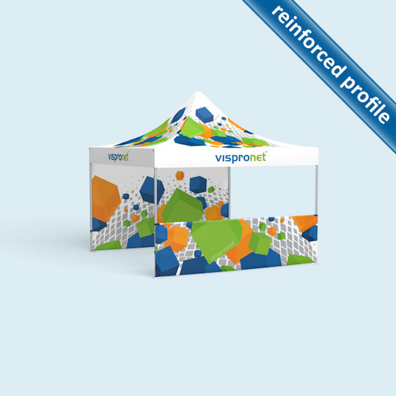 Pop-up Tent Premium 3 x 3 m, 2 walls with print