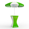 Parasol / Small Umbrella including Standing Table with Table Cover