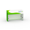 Aluminum Folding Table with Cover, Short Back, Folding Table: 150x55 cm